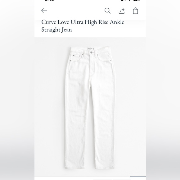 Abercrombie ultra high rise straight jean - Picture 1 of 6